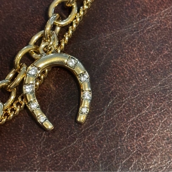 Ralph Lauren gold tone 5 strand pendants necklace - Picture 9 of 9